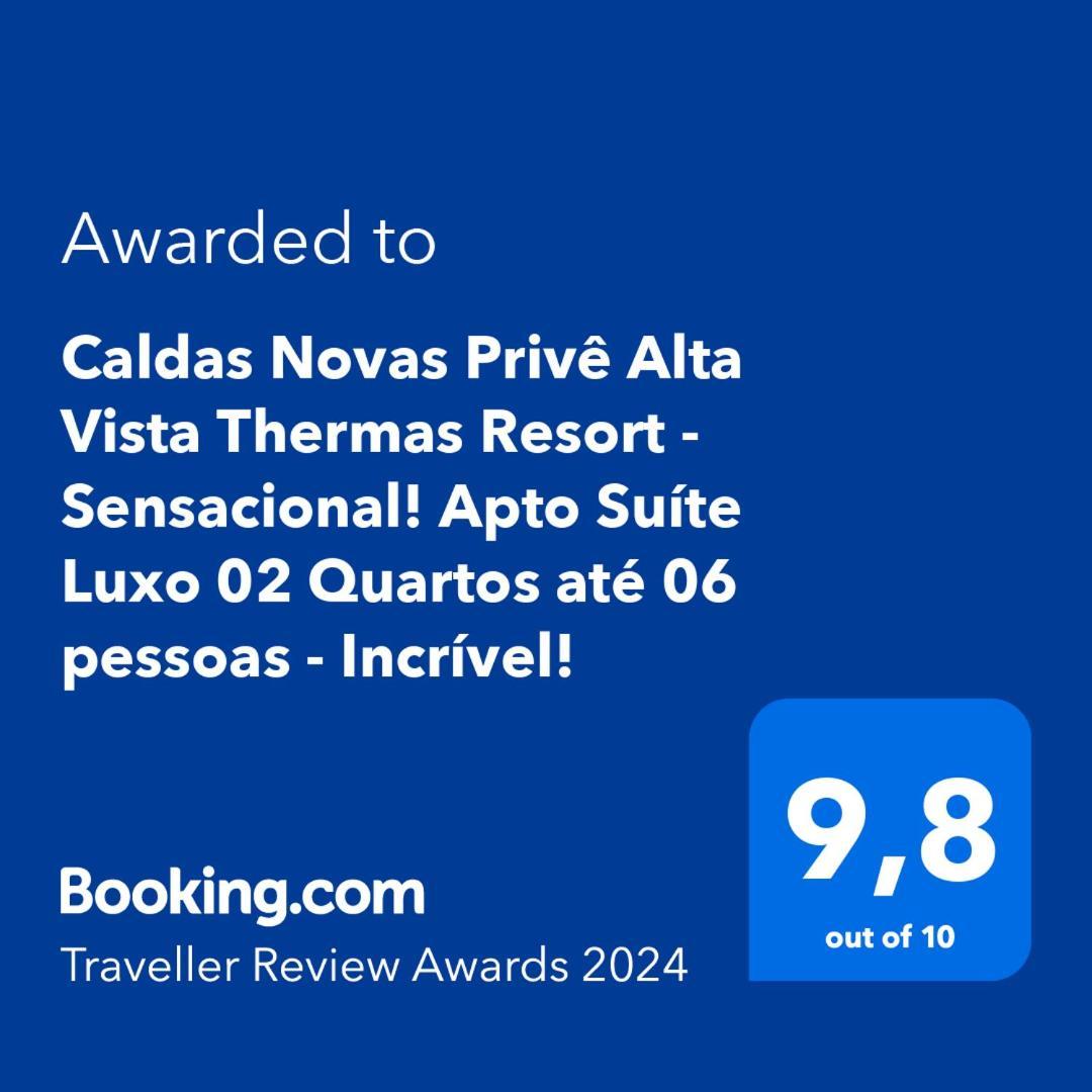 Caldas Novas Prive Alta Vista Thermas Resort - Sensacional! Apto Suite Luxo 02 Quartos Ate 06 Pessoas - Incrivel! מראה חיצוני תמונה